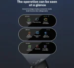 Jomaa RGB Backlit Speed Roller Wireless Vertical Mouse with Function Adjustment Knob Bluetooth USB Ergonomic Mice Slient Click - Image 6