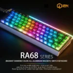 IROK RA68 Dual-core 68% Magnetic Switch Gaming Mechanical Keyboard RT0.001mm Quick Trigger Hot Swap/SOCD/Wried/water proof