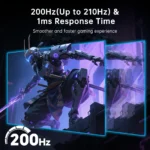 KTC 27 Inch Gaming Monitor - 2K QHD 2560 x 1440 Monitor, Up to 210Hz & 1ms IPS Monitors Gamer with HDMI 2.0 x 2 & DP1.4 x 2, - Image 2