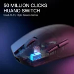 Redragon M916 STD 3-Mode Wireless Gaming Mouse, 49G Ultra-Light 24K DPI Mice w/Ergonomic Natural Grip Build - Image 8