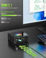 GMKtec Gaming Mini PC K11 AMD Ryzen 9 8945HS 8845HS 6850H 64GB DDR5 RAM 1TB SSD, Desktop Computer Dual NIC 2.5G, HDMI 2.1, USB4 - Image 5