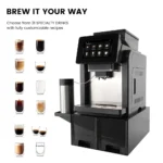 Mcilpoog WS817-Plus 7"colorful large screen Automatic Espresso Machine with Milk Frother, 21 Flavors for Home & Office - Image 3
