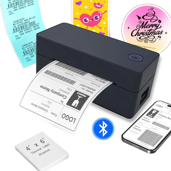 Bluetooth Thermal Printer4×6 Shipping Label Printer For Small Businesses,Desktop Thrmal Label Printers For Shipping Package