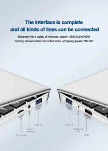 2025 New Laptop Computer Windows 11 Intel Atom x7 A3950 Notebook PC Gamer 12GB RAM 1TB 2TB SSD 1920*1080 Office Study Computer - Image 6