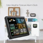 Wireless Weather Station with Colorful Display, Wall Digital Clock, Dual Alarm Clock, Barometer, Thermometer, Hygrometer - Image 5