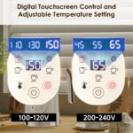 BioloMix 5-in-1 Milk Frother with Upgraded LED Display Touch Screen - Hot And Cold Foam Maker Milk Warmer for Coffee Latte - Image 3