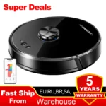 Liectroux/LILIN X6 Robot Vacuum Cleaner,Laser System,6500Pa,Smart Home Appliance,Restricted Area Map,Zone Cleaning for Carpet