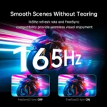 34'' Curved Ultrawide Gaming Monitor 3440x1440p 165Hz, 1500R Curved Monitor, Freesync G-sync, Height/Tilt/Swivel/Pivot, Picture - Image 3