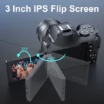 12X Optical Zoom 72MP DSLR Camera 270° Rotative Flip Screen Digital Photographic Camera Xenon Light Macro Lens 4K Wifi Camcorder - Image 5