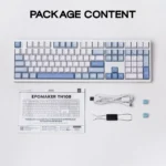 EPOMAKER TH108 100% Full Size Hot-Swap Gasket-Mounted Wired/Bluetooth/2.4Ghz Wireless Mechanical Keyboard with 8000mAh Battery - Image 6