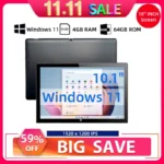 AR40 4GB RAM 64GB ROM 10.1" Intel Atom N3350 64-bit Windows 11 Tablet 5000mAh Type-C 1*USB 3.0 HD-MI Port 1920 x 1200 IPS