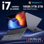 15.6" IPS Laptop Computer Intel Core i7 6500U i3 6100U Win11 Backlit Keyboard Fingerprint PC 16GB RAM 1TB SSD Notebook PC Gamer