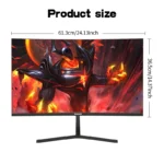 Gawfolk 27 inch Curved Gaming Monitor,180Hz PC Monitor Full HD 1080P, Frameless 1800R Computer Display with FreeSync & Eye-Care - Image 2