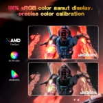 Gawfolk 27 inch Curved Gaming Monitor,180Hz PC Monitor Full HD 1080P, Frameless 1800R Computer Display with FreeSync & Eye-Care - Image 5