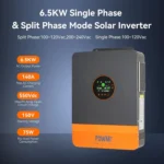 PowMr 6.5KW Split Phase Inverter 48V 110V 220V with MPPT 140A Solar Battery Charger Dual Input Parallel Up to 6 Units RS485 CAN - Image 2