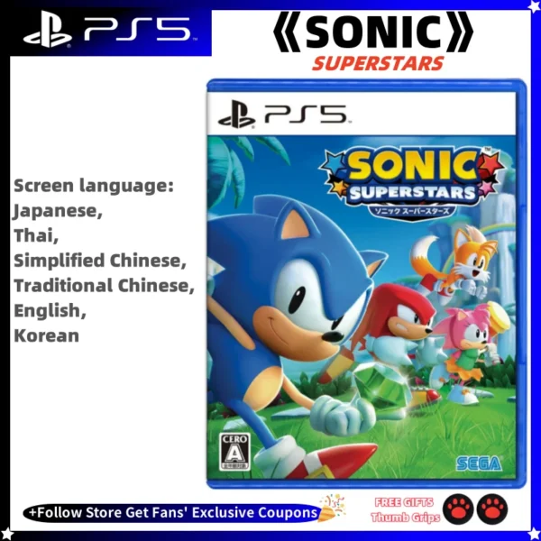 Sony Playstatio5 Genuine New Game CD SONIC SUPERSTARS PS5 Playstation5 Game Card Disk Deal SONY Ps5 Games SONIC SUPERSTARS