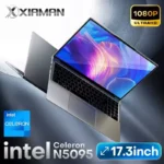 Xiaman 17.3" Gaming Laptop Computer PC Windows 11 Pro Intel Celeron N5095 Laptops Backlit Keyboard 16GB RAM 1TB SSD Notebook PC