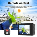 Ourlife 5K Action Camera 4K60FPS 2.0 Inch Touch Screen WiFi 170° Wide Angle 30M Waterproof Bicycle Motorcycles Sports Cameras - Image 6