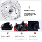 2000W Heavy Duty Commercial Blender Stationary Mixer Food Processor Ice Smoothies for Kitchen High Power Juicer Blender BPA Free - Image 4