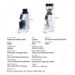 CAFOVO G764F Coffee Burr Grinder 64mm Flat Burr Coffee Grinder 100-Step Adjustment Time Quantification MIller for Home Barista - Image 6