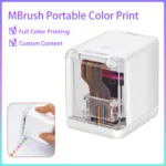 MBrush Handheld Color Inkjet Printer Mini Portable Color Printer Wireless WiFi Printing Cartridges DIY Printing Tattoo Logo Word