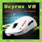 Scyrox V8 Lightweight 36g Wireless Gaming Mouse 8K Polling Rate PAW3950 Sensor Tri Mode Ergonomic FPS Esports Mouse Peripherals