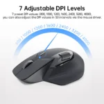 Rapoo MT760/MT760L/MT760Mini/MT760M Rechargeable Multi-mode Bluetooth Wireless Mouse Ergonomic 4000 DPI Support Up to 4 Devices - Image 5