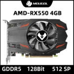 MOUGOL Original Graphics Card Radeon RX 550 4G GDDR5 128Bit 14nm AMD GPU Computer PC RX550 PCI-E 3.0 Gaming Video Card