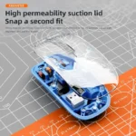 Creative Transparent Wireless Mouse Bluetooth 2.4G Mouse Rechargeable Mute Laptop Mice for Mac,iPad,MacBook Cool LED, Ergonomic - Image 3