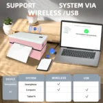 Marklife D200 4Inch Thermal Label Printer for Adhesive Stickers Printing with Bluetooth USB Interface High Quality for shipping - Image 5