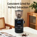 CAFOVO K64SC Professional Weighing Quantitative Coffee Grinder 64mm Flat Burr Touch Screen Espresso Grinder for Home Barista - Image 2