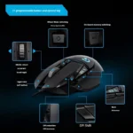 Logitech G502 HERO Cable Game Mouse E-Sports Eating Chicken Mechanical Mouse RGB Light Can Be Balanced To Eat Chicken Macro Prog - Image 2