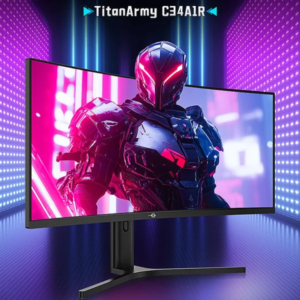 TITAN ARMY 34 inch fish screen WQHD 165/200Hz wide color gamut HDR400 curved rotary lifting computer monitor C34A1R/C34A1R+