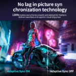 27 inch 2K QHD(2560×1440) PC Screen, 120Hz Gaming Monitor, 1ms Without Bezel, FreeSync,98% sRGB, 178° Wide Viewing Angle, Displa - Image 5