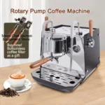 Rotary Pump Coffee Machine Home/commercial Espresso Coffee Maker 0.5L+ 1L Boliers PID Temperture Control Connect External Water