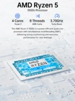 GMKtec G10 Mini PC AMD Ryzen 5 3500U 16GB DDR4 500GB SSD NVME Wifi5 BT5.0 Windows 11 Triple Display Game Office Desktop Computer - Image 5