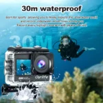 Ourlife 5K Action Camera 4K60FPS 2.0 Inch Touch Screen WiFi 170° Wide Angle 30M Waterproof Bicycle Motorcycles Sports Cameras - Image 4
