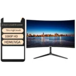 27 inch curved screen 3000R 1920X1080 1K 75Hz 2ms HDMI+VGA desktop monitor display LCD monitor 27" VA PANEL 1080p - Image 4