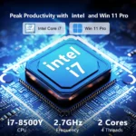 15.6"Ultra-Thin Laptop Intel Core i7 8500Y 16GB RAM 1TB 2TB SSD Notebook Backlight Computer PC Windows 11 Pro Fingerprint Unlock - Image 2