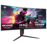 34'' Curved Ultrawide Gaming Monitor 3440x1440p 165Hz, 1500R Curved Monitor, Freesync G-sync, Height/Tilt/Swivel/Pivot, Picture