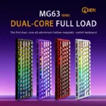 IROK MG63 Dual-MCU 63kyes Magnetic Switch Gaming Mechanical Keyboard RT0.001mm Quick Trigger Hot Swap/SOCD/Wried/water proof - Image 3