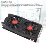 Graphics Card 6GB GDDR5 192-bit Dual Fan PCIe 2.0 x16 Slot Supports DVI, VGA, HD Multimedia Interfaces Gaming Graphics Card