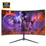 24 inch 1K 165hz Curved Gaming Monitor 144hz 1MS VA FHD Desktop Displays 300cd/m² For PC Monitors Gamer Built-in speaker DP