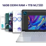 Xiaman 15.6 inch Portable Laptop Computer intel Pentium 7505 Windows 11 Dual Core Laptops PC Fingerprint Unlock Gamer Notebook - Image 3