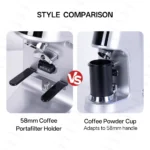 CAFOVO G764F Coffee Burr Grinder 64mm Flat Burr Coffee Grinder 100-Step Adjustment Time Quantification MIller for Home Barista - Image 4