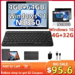 New Sales 10.1 INCH 64 Bit AR40 WINDOWS 11 Tablet PC 4GB DDR RAM 64GB ROM N3350 1920 x 1200 IPS HDMI-Compatible WIFI Dual Camera