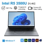 【YJ-R5】 180° flip Gaming Laptop AMD Ryzen™ 5 3500U 15.6'' IPS Screen Laptops DDR4 MAX 32GB 2*SSD Win11 Fingerprint Notebook