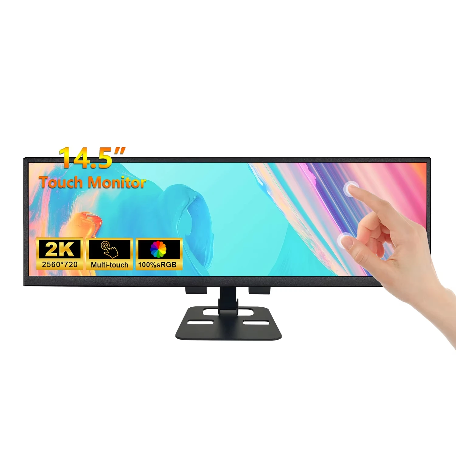 Wisecoco 12.3/14.5 Inch 2K 2560x720 IPS Touch Gaming Portable Monitor HDMI External Secondary Screen Auxiliary Display
