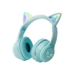Gradient wireless Headphones RGB cute cat ear Bluetooth Earphones with microphone Stereo Music Game Earphone Girls Kids Gifts - Image 5