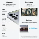 2025 New Samsung Galaxy S25 Ultra 5G Smartphone Snapdragon 8 Elite 6.9"120Hz Dynamic LTPO AMOLED 2X Display 200MP Quad AI Camera - Image 3